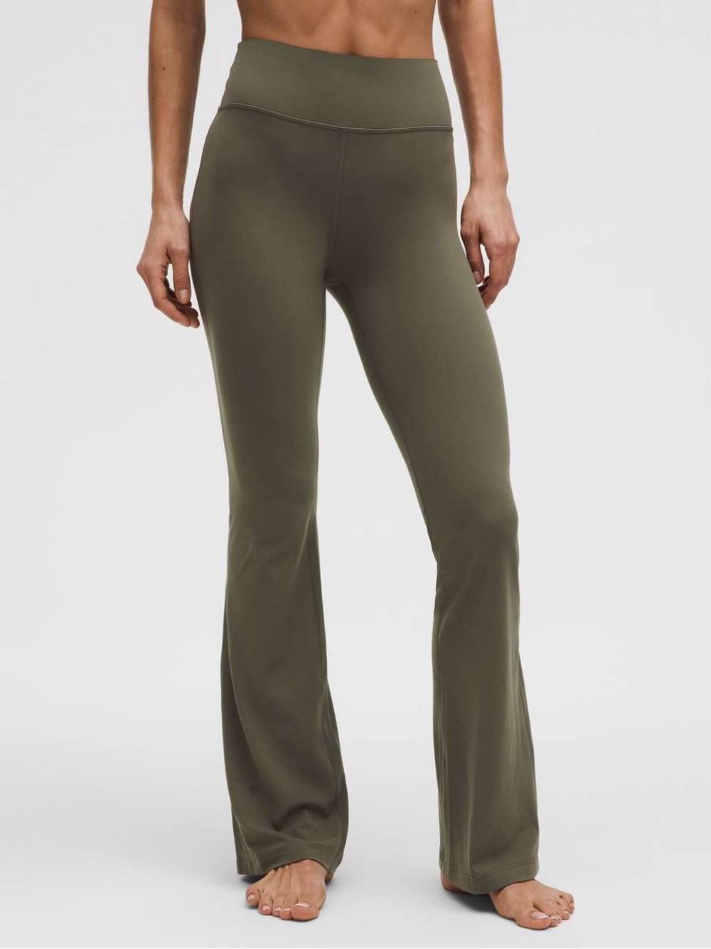Lululemon Groove Nulu High-Rise Flared Pant - Army Green - Size 4